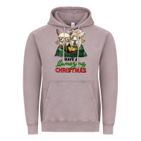 Vintage Zinc have a llamazing christmas alpaca head Vintage Hoodie - LillyAllenDesigns