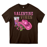 Chocolate Brown valentines day valentine vıbes Heavy Core Tee - AdoDesignShop