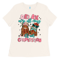 Bone relax we're all crazy it's not competition Ladies Tee - MaliasSmallBusiness