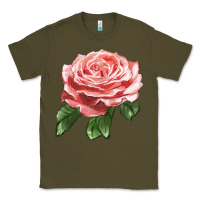 Army Green America Rose Classic Tee - LillyAllenDesigns