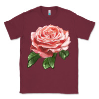 Burgundy America Rose Classic Tee - LillyAllenDesigns