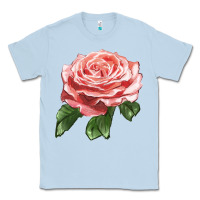 Dusty Blue America Rose Classic Tee - LillyAllenDesigns