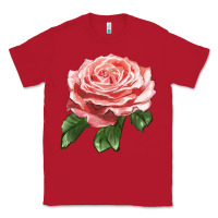 Red America Rose Classic Tee - LillyAllenDesigns