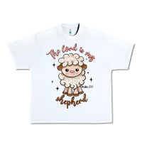 White the lord is my shepherd Urban Heavy Tee - Artiststas