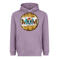 Lavender american football round earrings Heavyweight Hoodie - BundleAndBundleShop