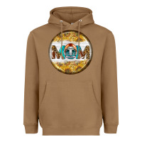 Toasted Coconut american football round earrings Heavyweight Hoodie - BundleAndBundleShop