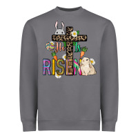 Storm He is risen Easter Day Heavyweight Sweatshirt - HowdyJamesFarm