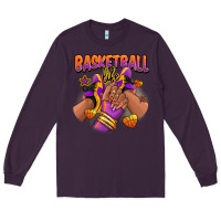 Plum Basketball life afro girl sneakers Long Sleeve Tee - RanaPortraitStore
