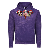 Cloud Purple christmas holstein cows Vintage Hoodie - LillyAllenDesigns