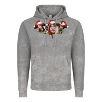 Cloud Rock christmas holstein cows Vintage Hoodie - LillyAllenDesigns