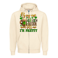 Sandshell Buy me green beer and tell me i'm pretty Zipper Hoodie - OliviaCreatesArt