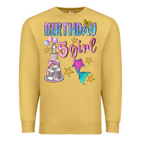 Antique Gold birthday girl 5 Premium Sweatshirt - BundleAndBundleShop
