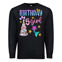Black birthday girl 5 Premium Sweatshirt - BundleAndBundleShop