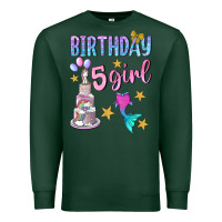 Sports Green birthday girl 5 Premium Sweatshirt - BundleAndBundleShop
