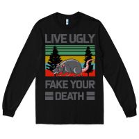 Black Lıve Ugly Fake Your Death Long Sleeve Tee - Bettercallsaul