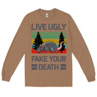 Toasted Coconut Lıve Ugly Fake Your Death Long Sleeve Tee - Bettercallsaul