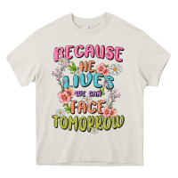 Cream because he lives face tomorrow Heavy Core Tee - MaliasSmallBusiness