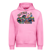 Fuchsia Pink autism avareness Urban Hoodie - SublimationCraftShop