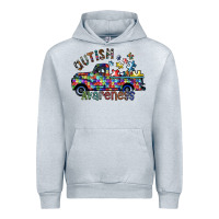 Heather Grey autism avareness Urban Hoodie - SublimationCraftShop