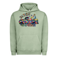 Pigment Oil Green autism avareness Urban Hoodie - SublimationCraftShop