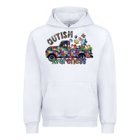 White autism avareness Urban Hoodie - SublimationCraftShop
