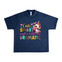 Navy cute smart and a little bit dramatic Urban Heavy Tee - Artiststas
