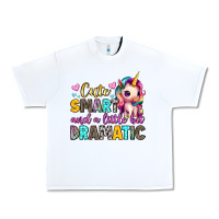 White cute smart and a little bit dramatic Urban Heavy Tee - Artiststas