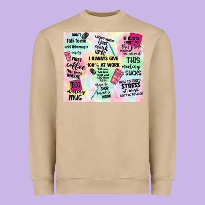 Funny Office Heavyweight Sweatshirt Designed By Tumblerdesignbyshophia