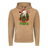 Vintage Camel merry christmas alpaca face Vintage Hoodie - LillyAllenDesigns