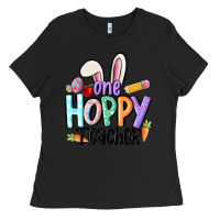 Black one hoppy teacher Ladies Tee - MaliasSmallBusiness