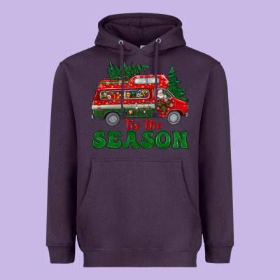 Christmas 'tis The Season Heavyweight Hoodie Designed By Bundleandbundleshop