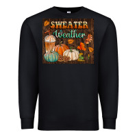 Black sweater weather tumbler Premium Sweatshirt - BundleAndBundleShop