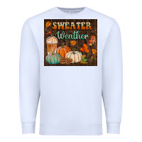 White sweater weather tumbler Premium Sweatshirt - BundleAndBundleShop
