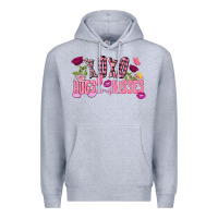 Heather Grey Xoxo hugs and kisses Valentine's Day Premium Hoodie - FaDigitalArtStudio
