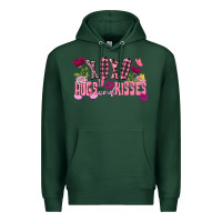 Sports Green Xoxo hugs and kisses Valentine's Day Premium Hoodie - FaDigitalArtStudio