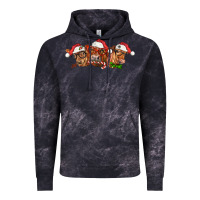 Cloud Black christmas red angus cows Vintage Hoodie - LillyAllenDesigns