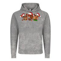 Cloud Rock christmas red angus cows Vintage Hoodie - LillyAllenDesigns