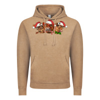 Vintage Coffee christmas red angus cows Vintage Hoodie - LillyAllenDesigns