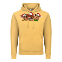 Vintage Mustard christmas red angus cows Vintage Hoodie - LillyAllenDesigns
