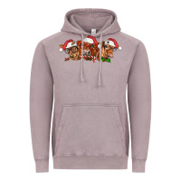 Vintage Zinc christmas red angus cows Vintage Hoodie - LillyAllenDesigns