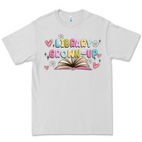 Dove Grey library grown up Premium Tee - MaliasSmallBusiness