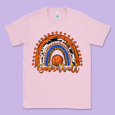 Basketball Rainbow Classic Tee Designed By Ranaportraitstore