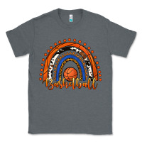 Charcoal Heather Basketball Rainbow Classic Tee - RanaPortraitStore