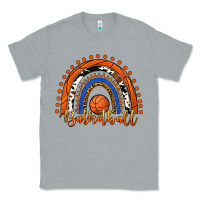 Heather Grey Basketball Rainbow Classic Tee - RanaPortraitStore