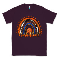 Plum Basketball Rainbow Classic Tee - RanaPortraitStore
