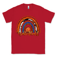 Red Basketball Rainbow Classic Tee - RanaPortraitStore