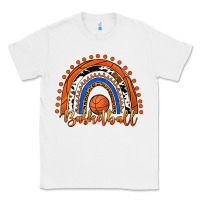 White Basketball Rainbow Classic Tee - RanaPortraitStore