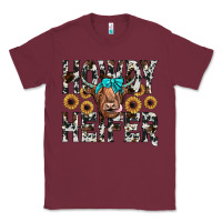 Burgundy howdy heıfer Classic Tee - JahusDesignShop