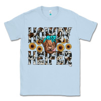 Dusty Blue howdy heıfer Classic Tee - JahusDesignShop