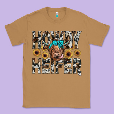 Howdy Heıfer Classic Tee Designed By Jahusdesignshop